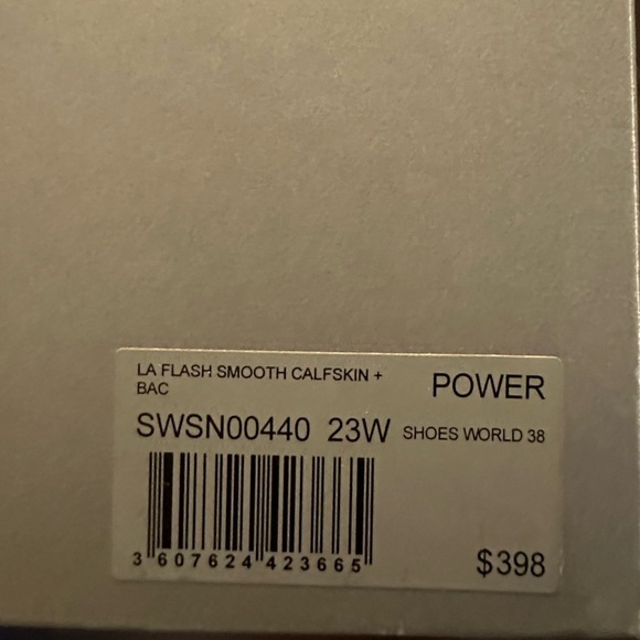 NIB Zadig & Voltaire La Flash Smooth Calfskin Sneakers 38 White Red Lightning 7 - Picture 12 of 13